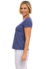 Cotton Slub V-Neck Tee