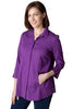 Habitat Clothes Hidden Placket Perfect Shirt, Fall Winter Women's Shirts Woven