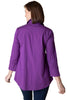 Habitat Clothes Hidden Placket Perfect Shirt, Fall Winter Women's Shirts Woven