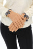 Shihreen Microsuede Pom Pom Glove, Fall Winter Accessories. Camel.