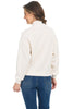 Tribal Luxe Zipper Pullover, Fall Winter Women's Shirts Knit