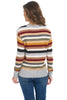 Tribal Soft Stripes Sweater, Fall Winter Women's Sweaters