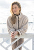 Habitat Clothes Reversible Kiki Sherpa Jacket, Fall Winter Women's Outerwear. Dove.