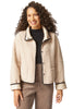 Habitat Clothes Reversible Kiki Sherpa Jacket, Fall Winter Women's Outerwear. Dove.