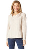 Habitat Clothes Sunburst Knit Cowl, Fall Winter Women's Shirts Knit. Dove.