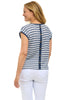 Button Back Striped Top