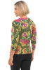 Tribal Go Bold Floral Sweater, Fall Winter Women's Sweaters. Chive.