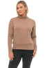 Tribal Luxe Funnel Neck Pullover, Fall Winter Women's Shirts Knit. Fossil.