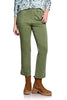 Tribal Green with Envy Pant, Fall Winter Women's Pants. Chive.