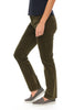 Tribal Ivy League Corduroy Pant, Fall Winter Women's Pants. Ivy.