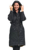 Tribal Reversible Puffer Coat, Fall Winter Women's Outerwear. Ivy.