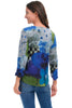 Parsley & Sage Kelsey V Top, Fall Winter Women's Shirts Knit. Blue Multi.