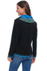 Parsley & Sage Andrea Cowl Top, Fall Winter Women's Shirts Knit. Black Multi.