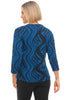 Parsley & Sage Paxton V Top, Fall Winter Women's Shirts Knit. Blue.
