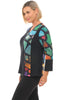 Parsley & Sage Bebe V Top, Fall Winter Women's Shirts Knit. Multi.