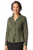 Habitat Clothes Stonewashed Urban Jacket, Fall Winter Women's Outerwear. Forest.