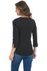 Liv Essential Layer Notched Tee, Fall Winter Women's Shirts Knit