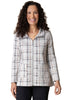 Habitat Clothes Windowpane Plaid Swing Jacket, Fall Winter Women's Outerwear