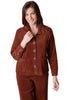 Habitat Clothes Rustic Stretch Cord Cargo Jacket, Fall Winter Women's Outerwear