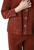 Habitat Clothes Rustic Stretch Cord Cargo Jacket, Fall Winter Women's Outerwear