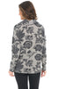 Tribal Brushed Knit Floral Cowl, Fall Winter Women's Shirts Knit