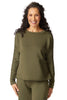 Habitat Clothes Passport Knit Wander Pullover, Fall Winter Women's Shirts Knit. Forest.
