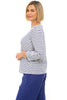 Navy Stripe Boatneck