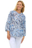 Blue on Blue Dolman Blouse