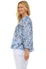Blue on Blue Dolman Blouse