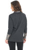 Tribal Brushed Heather Jacquard Tunic, Fall Winter Women's Shirts Knit