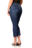 Audrey Stretch Denim Straight Crop
