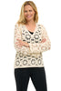 Open Crochet Medallion Sweater