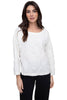 Liv Windowpane Jacquard Audrey Top, Fall Winter Women's Shirts Knit