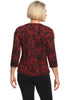 Cut Loose Floral Jacquard Boatneck, Fall Winter Women's Shirts Knit