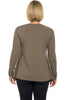 Striped Jersey Fleece Swing Top