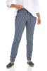 Plaid Cuffed Cotton Crop