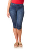 Audrey Stretch Denim Micro Capri