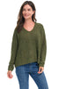 Foil Evergreen Sweater, Fall Winter Women's Sweaters. Conifer.