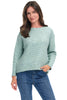 Foil Oar-Struck Sweater, Fall Winter Women's Sweaters. Deep Sea.
