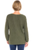 Avalin Scoop Neck Sweater, Fall Winter Women's Sweaters. Olive.