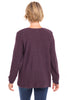 Avalin Scoop Neck Sweater, Fall Winter Women's Sweaters. Wine.