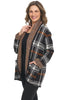 Habitat Clothes Cozy Cabin Sweater Coat, Fall Winter Women's Sweaters