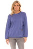 Avalin Pocket Crew Sweater, Fall Winter Women's Sweaters. Iris.