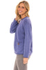 Avalin Pocket Crew Sweater, Fall Winter Women's Sweaters. Iris.