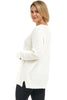 Avalin Seed Stitch V Sweater, Fall Winter Women's Sweaters. Cream.