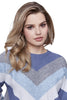 Charlie B Mitred Stripes Sweater, Fall Winter Women's Sweaters