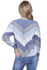 Charlie B Mitred Stripes Sweater, Fall Winter Women's Sweaters