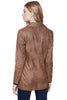 Charlie B Faux Suede Vintage Long Jacket, Fall Winter Women's Outerwear