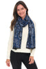 Rapti Cashmere Scarf, Fall Winter Accessories. Indigo.