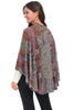 Rapti Reversible Cashmere Shawl, Fall Winter Accessories. Midnight Wildflowers.